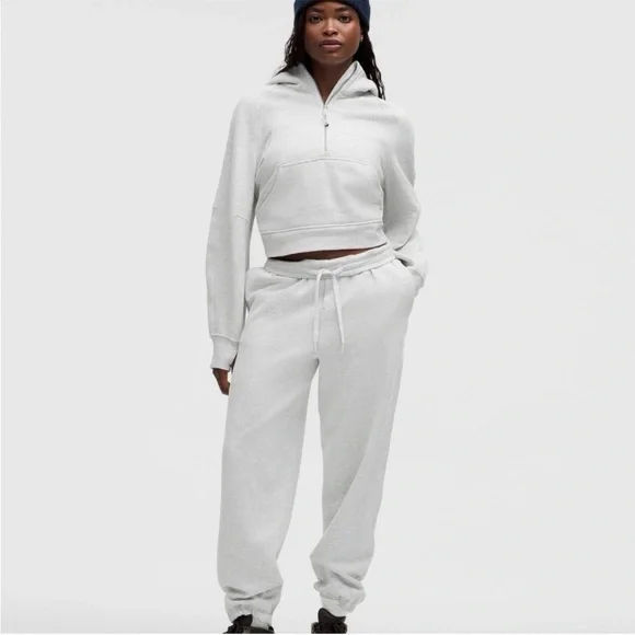 Lululemon Scuba Oversized Half-Zip Hoodie Gray - Picture 2 of 11